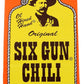 Six Gun Chili Mixins Original Chili Seasoning Mix 6 Pack - Authentic Texas Chili Kit with Spices and Seasonings for Homemade Chili  Easy Dinner  No MSG  Bold Flavor  Gluten Free
