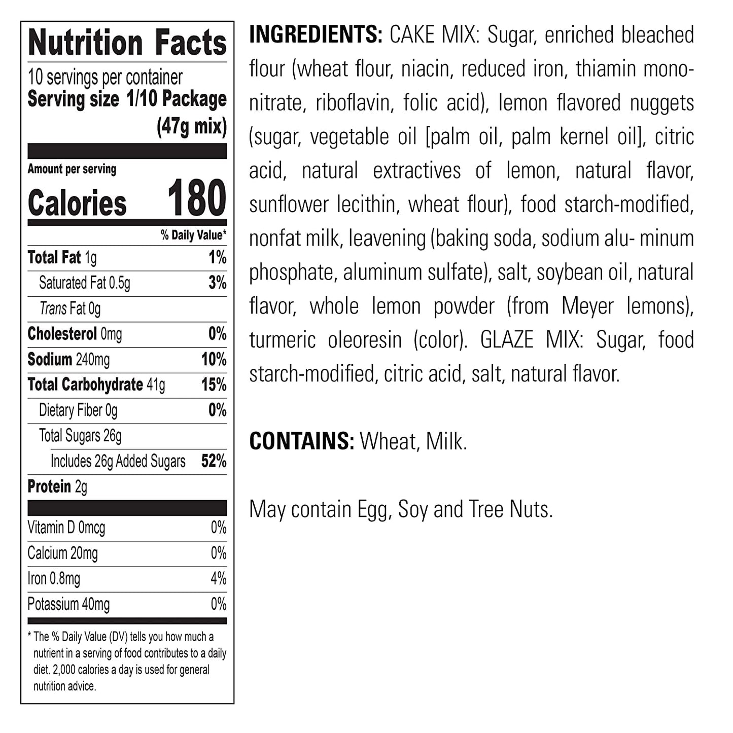Krusteaz Meyer Lemon Pound Cake Mix 16.5 Ounce (Pack of 4)