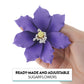 Global Sugar Art Clematis Sugar Cake Flowers, Light Purple, 3 Count by Chef Alan Tetreault