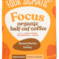 FOUR SIGMATIC Organic Focus Half Caf Ground Coffee  10 OZ