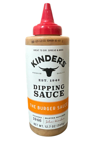 Kinder's Premium Quality The Burger Sauce Dipping Sauce, 12.7 oz Bottle