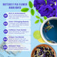 KHWANS TEA Butterfly Pea Flower Tea - Herbal, Caffeine-Free, 1.80 Ounce (50g) Pack