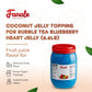 New Fanale Coconut Jelly Topping Nata De Coco For Boba Tea | Ice Cream | Yogurt | Smoothie | Milk Tea | Desserts (Blueberry Hear