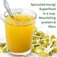 MOONG PANI Vegetable Broth Powder, Natural Veggie Soup Lower Sodium (Roasted Garlic & Turmeric) Keto Friendly, Vegan, High Fiber