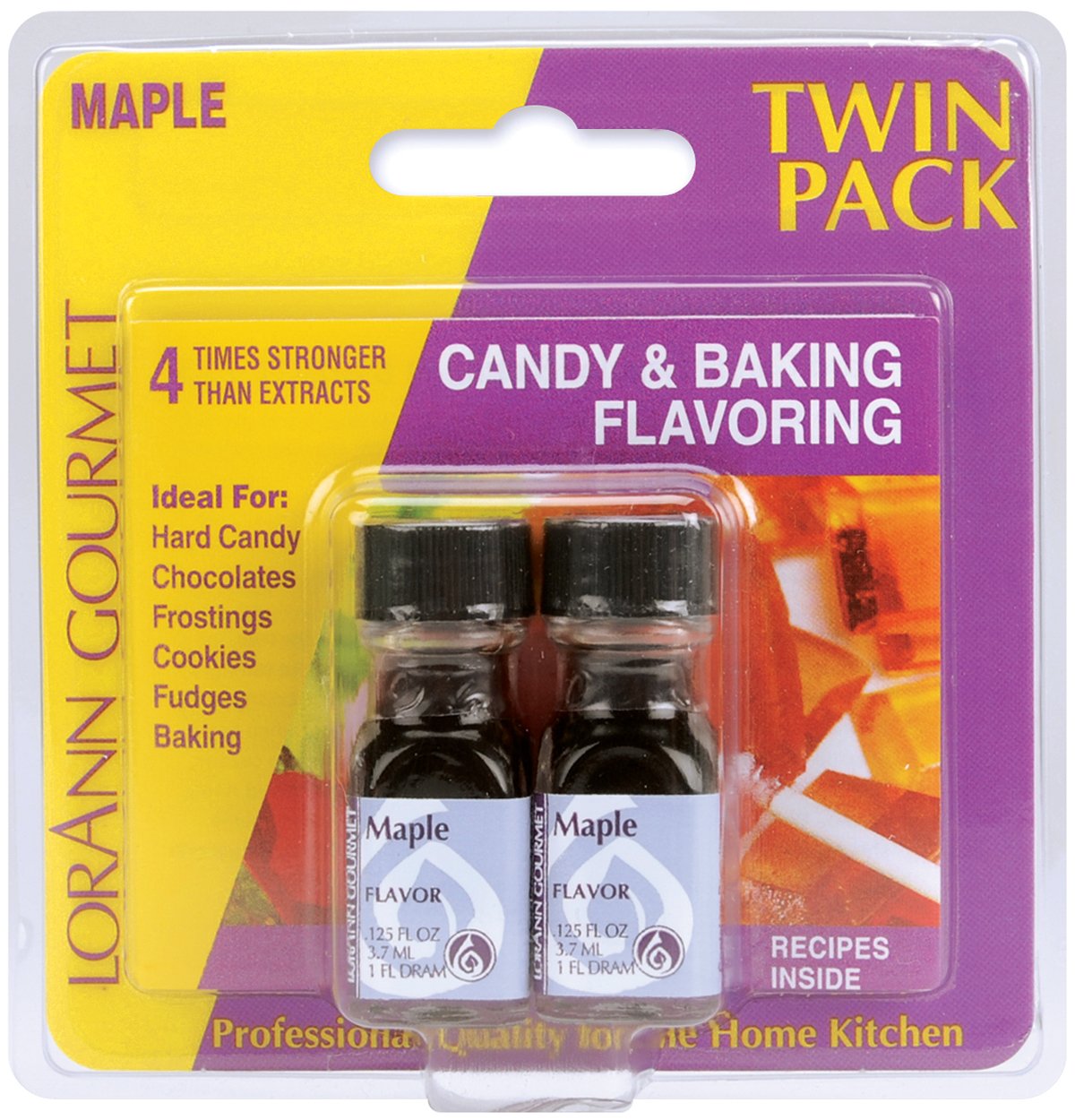 Lorann Oils Candy & Baking Flavoring .125oz Bottle 2/Pkg-Maple