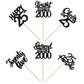 24Pcs Black Happy 25Th Birthday Cupcake Toppers Twenty Five Straight Outta 2000 Cupcake Picks Cheers To 25 Lengend Since 2000 Ca