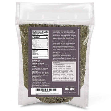 Healthworks Chia Seeds Raw (96 Ounce / 6 Pounds) | enhanced & All-Natural | Contains Omega 3  Fiber & Protein | Great with Shakes  Smoothies & Oatmeal | Packaging May Vary