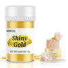 Edible Gold Paint - Food Grade Metallic Paint for Cake Decorating 15g Liquid Edible Luster Dust Food Coloring for Baking Fondant