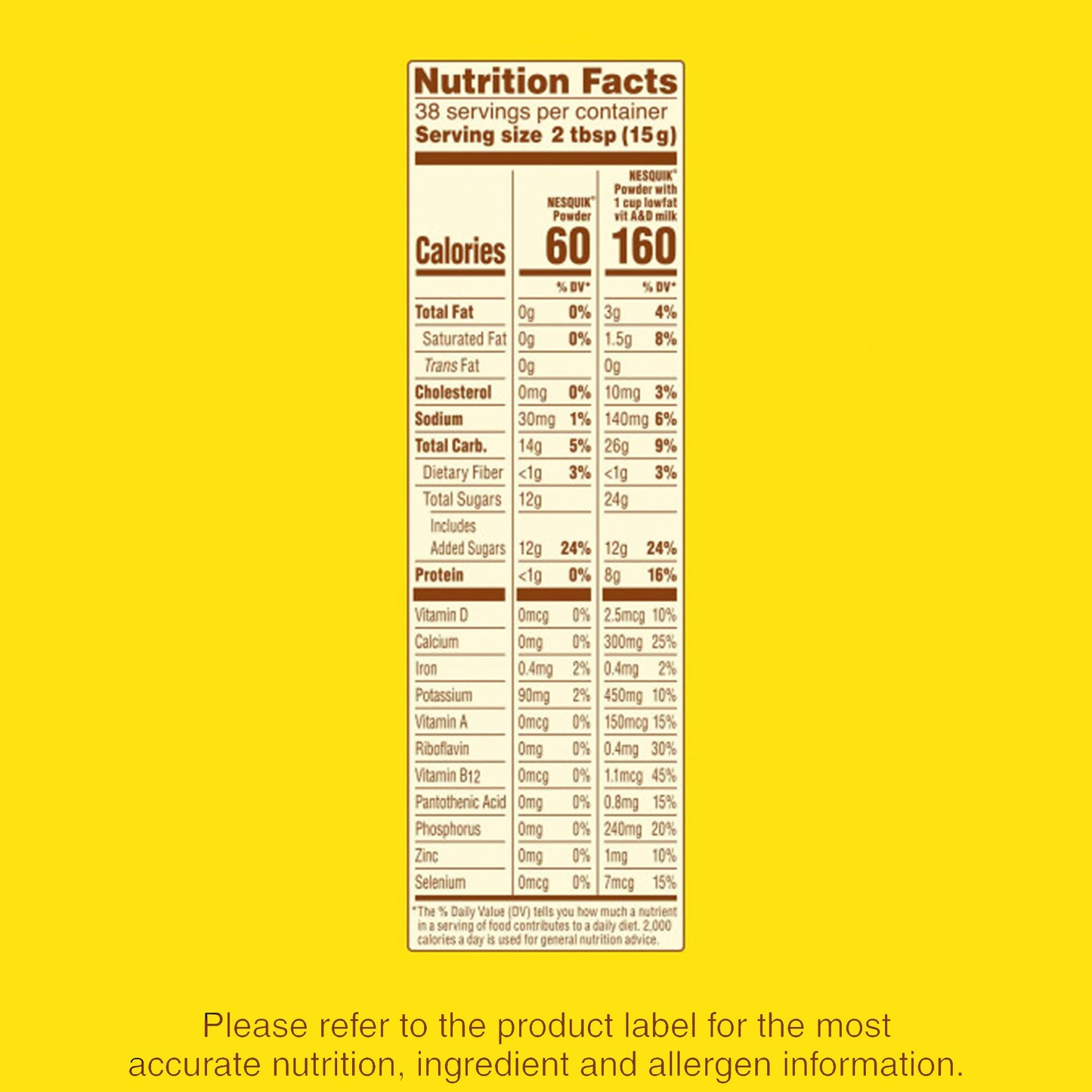 Nesquik Medium Chocolate Powder Drink Mix, 20.1 Oz (Pack Of 12)