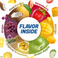 Fruit Chew 6 Flavors, Bulk 330+ Pieces, 4 Pound (Strawberry, Mango, Green Apple, Grape, Tropical Smoothie, Pina Colada) (6 Flavo