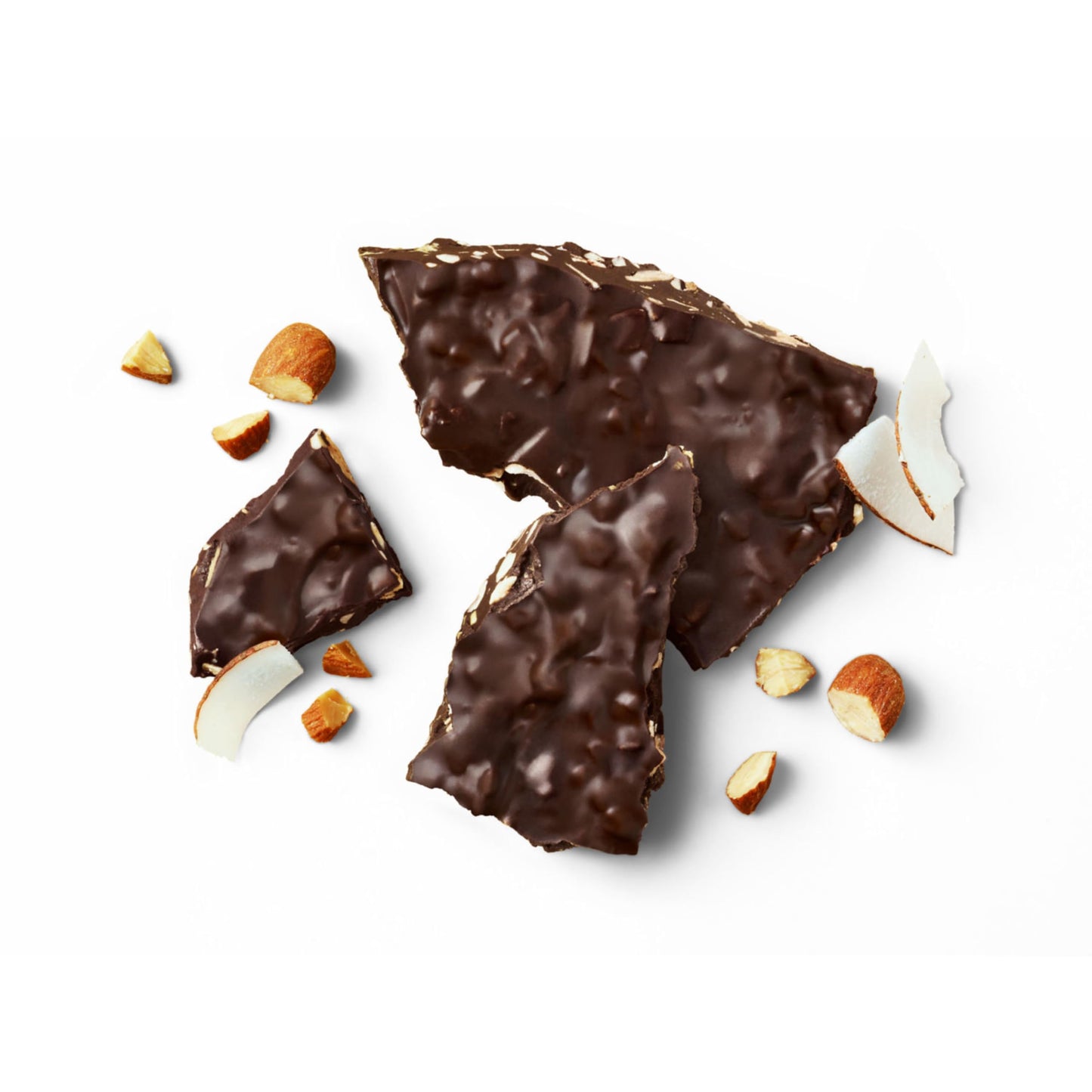 Barkthins Dark Chocolate Coconut And Almond Snacking Chocolate, Fair Trade, Non Gmo, 47 Oz Bag