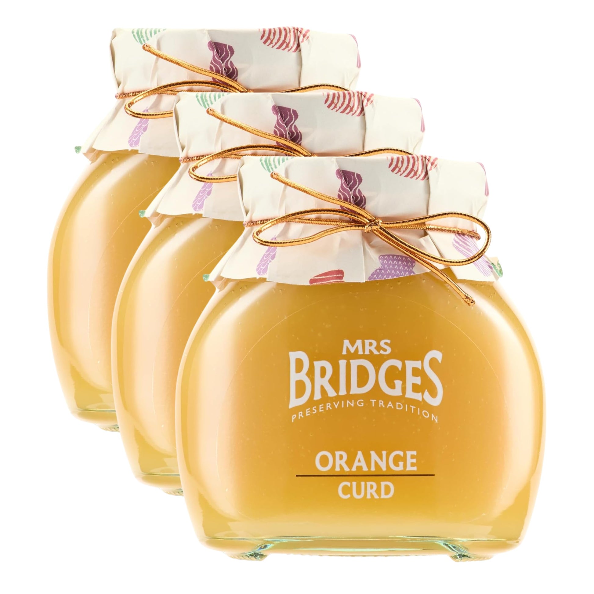 Mrs Bridges Orange Curd, Made in Scotland, 12oz Jar (Pack of 3)