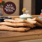 Toufayan Whole Wheat Smart Pockets Pita Bread | Low Sodium | Low Calorie | Vegan (3 Pack, 18 Pitas Total)