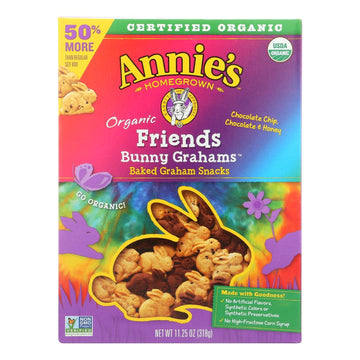 Annie'S Homegrown, Bunny Grahams, Og2, Friends, Pack Of 6, Size 11.25 Oz - No Artificial Ingredients 95%+ Organic6