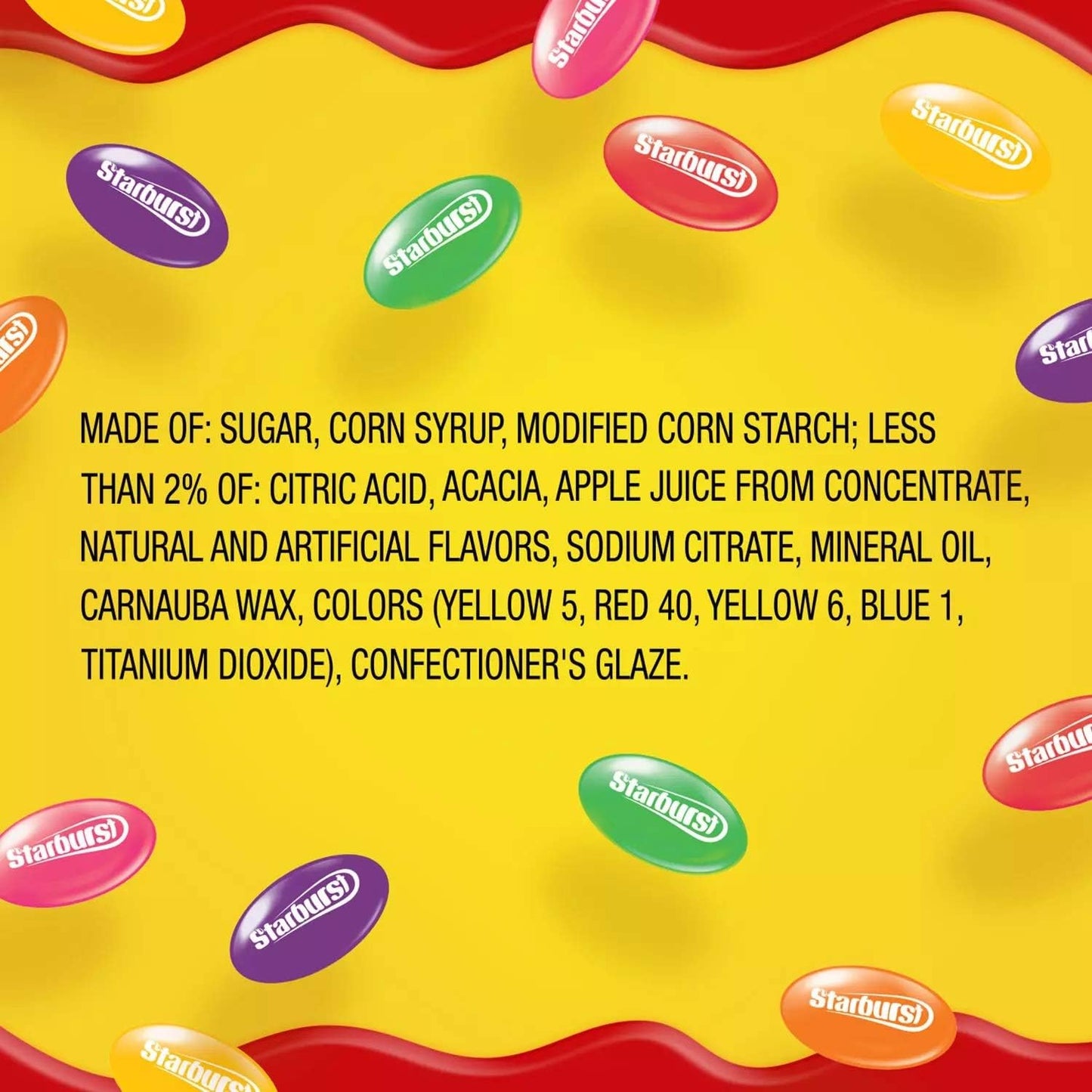 Starburstt Original Assorted Jelly Beans Chewy Candy Resealable Jar (54 oz.)