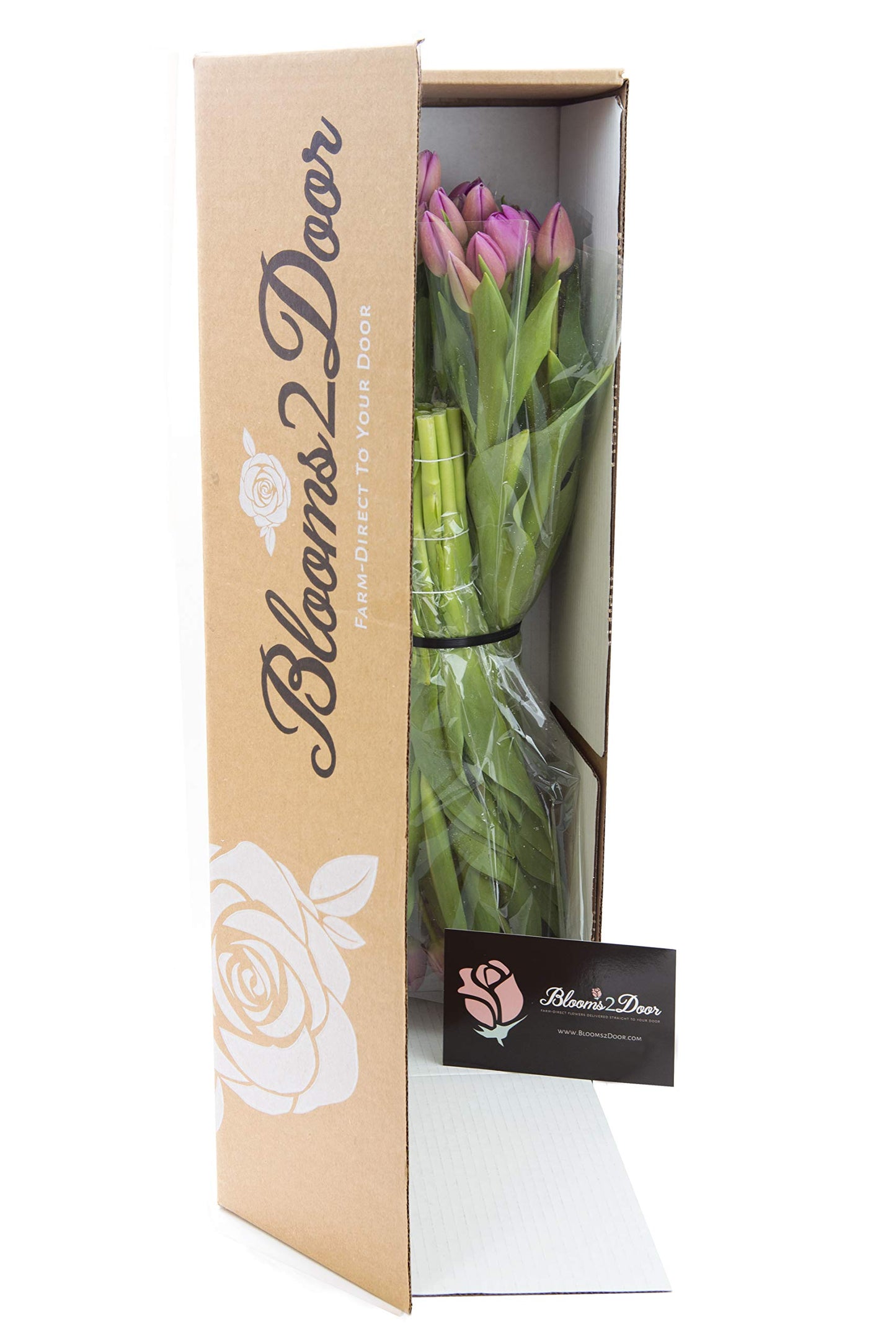 Blooms2Door Flowers - Mothers Day Collection - 30 Pink Tulips - Farm-Fresh Flowers - Gift for Birthday, Anniversary, Thank You