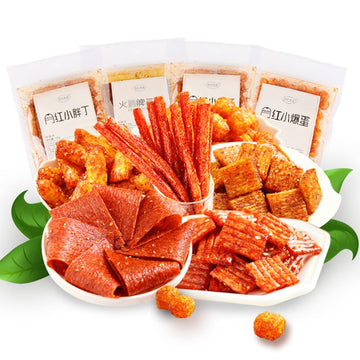 Latiao Gift Pack Spicy Gluten Chinese Speciality Leisure Food Vegan Food Made From Wheat Flour Chilli Spices High Chilli Noodles