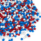 Manvscakes Colored Sugar Sprinkles, Patriotic Red White and Blue, 8 Ounce