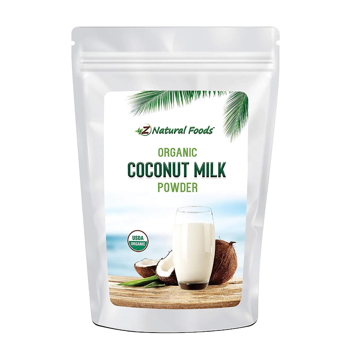 Z Natural Foods Organic Coconut Milk Powder - All-Natural Vegan Dairy-Free Alternative With Mcts - Unsweetened Coconut Creamer F