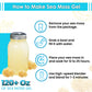 Golden Irish Sea Moss | Wildcrafted From St. Lucia | 8Oz Makes ~120+ Oz Sea Moss Gel | 100% Natural, Raw & Sun-Dried | Dr. Sebi Inspired, Nutrient-Rich Irish Moss For Health & Wellness