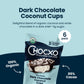 ChocXO Dark Chocolate Coconut Cups, 85% Cacao, 3g Sugar, Keto, 3.45 oz (Pack of 6), Gluten Free, Non-GMO, Kosher
