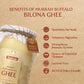Indicow Murrah Buffalo Desi Ghee | Grass Fed Buffalo| Pure Authentic Vedic (1000ML(33.8oz), Buffalo Ghee) |Clarified Butter