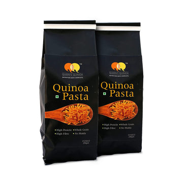 Queens Quinoa Fusilli Pasta (2X250G) | Vegan, Pasta In Fresh | High Protein Penne Pasta With No Maida | Easy Digestion Healthy F