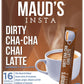 Maud's Espresso Chai Tea Latte Instant Packets, 16 ct, 100% Gourmet Blended Tea Leaves, Instant Hot or Iced Latte - Just add wat