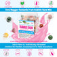 Tree Hugger Bubble Gum, Fantastic Fruit, Natural Flavors, No Artificial Colors, 120 Count Tub