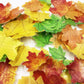 Set Of 75 Edible Fall Leaves Gold Leaf Cake Decorations, Thanksgiving Party Cupcake Topper (Mix Color)