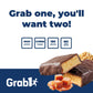 GRAB1 Protein Bars, Caramel Crunch, Low Calorie, 10 Bars (2 Pack)
