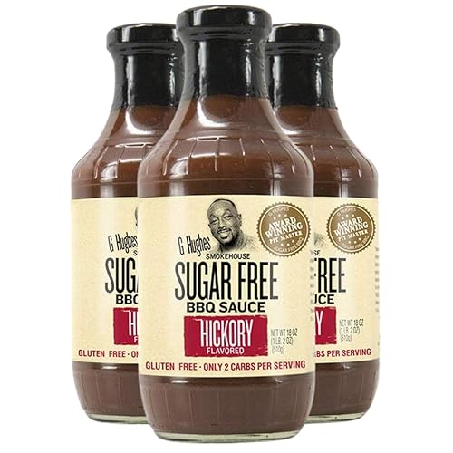 G Hughes Sugar Free Hickory Bbq Sauce 18 Oz (3 Pack)