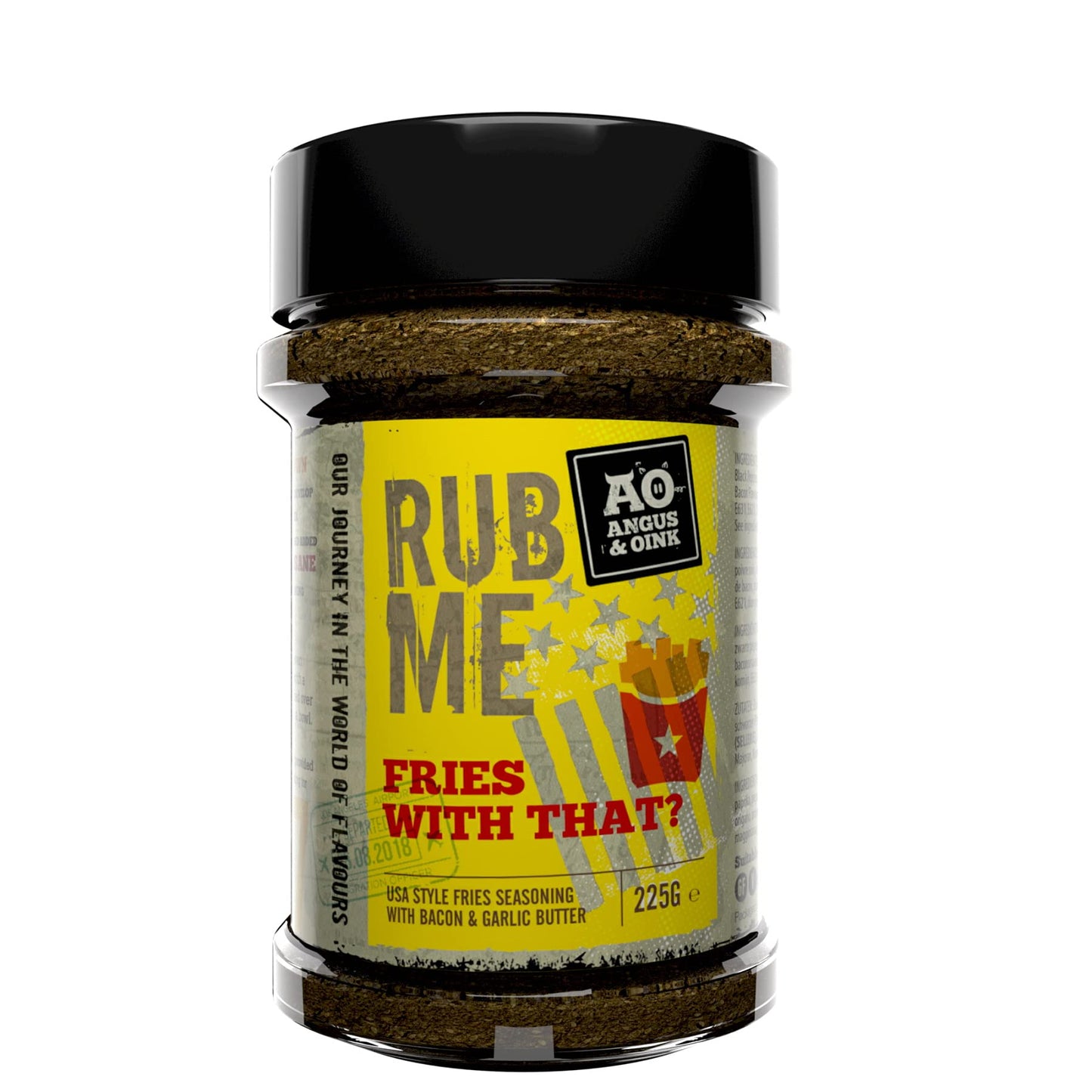 Angus & Oink Rub Me Fries With That  Usa Style French Fries Seasoning  Savoury Flavours Of Garlic Butter & Bacon  Perfect For Fr