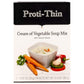 Proti-Thin High Protein Cream Of Vegetable Soup, Healthy Instant Diet Soup Mix, 15G Protein, Low Calorie, Low Carb, Low Fat, Gluten-Free, Keto Friendly, Ideal Protein Compatible 1 Pack Of 7 Servings