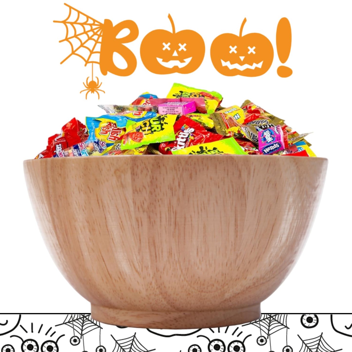 Bomber 8.0Lbs Halloween Candy. Bulk Individually Wrapped Sweetly Delicious. Individually Wrapped Halloween Candy In An 8Lb Box.