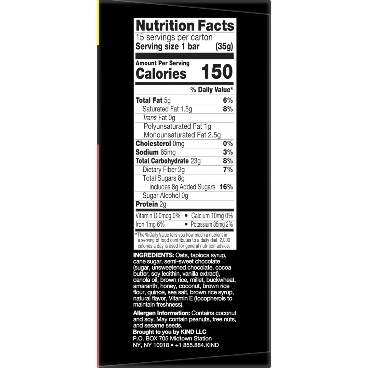 Kind Healthy Grains Bars, Dark Chocolate Chunk, 1.2 Ounce,Gluten Free, 15 Count (Pack Of 4)