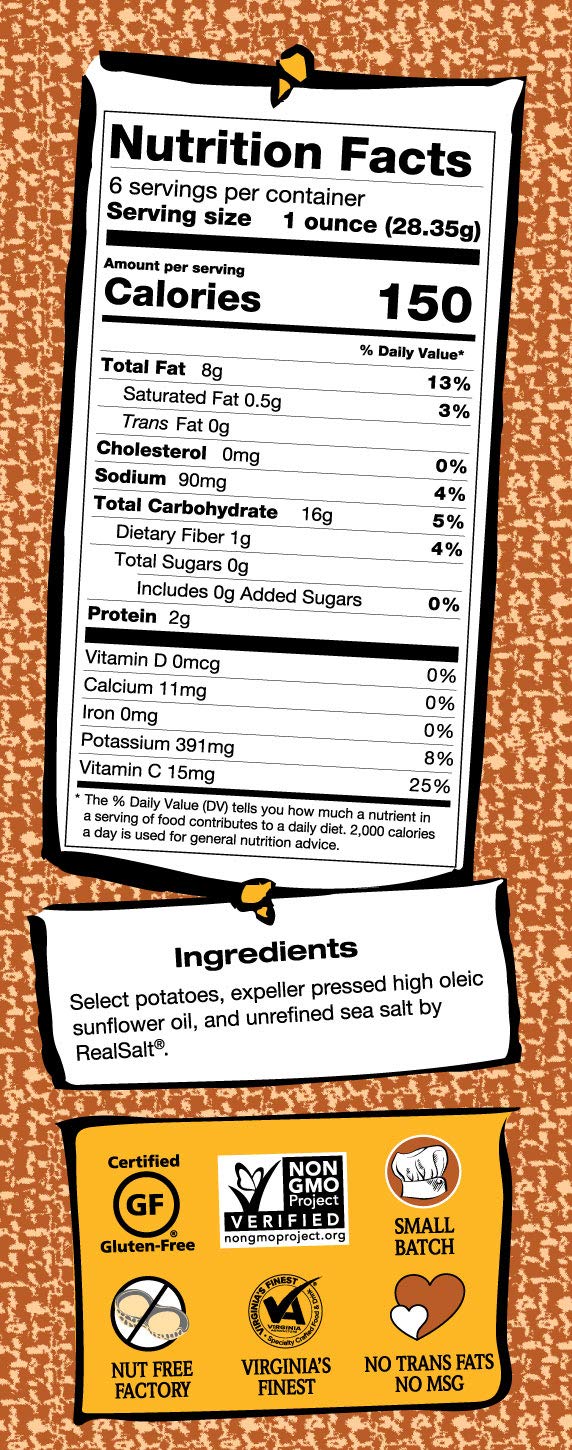 Route 11 Potato Chips : Lightly Salted (4 bags (6 oz each))