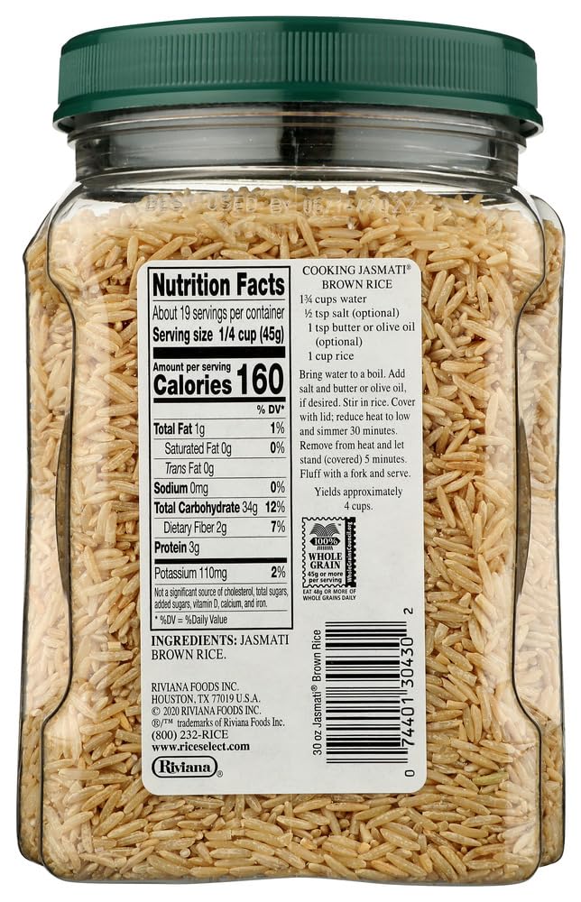 Rice Jasmati Brown, 30 Ounce