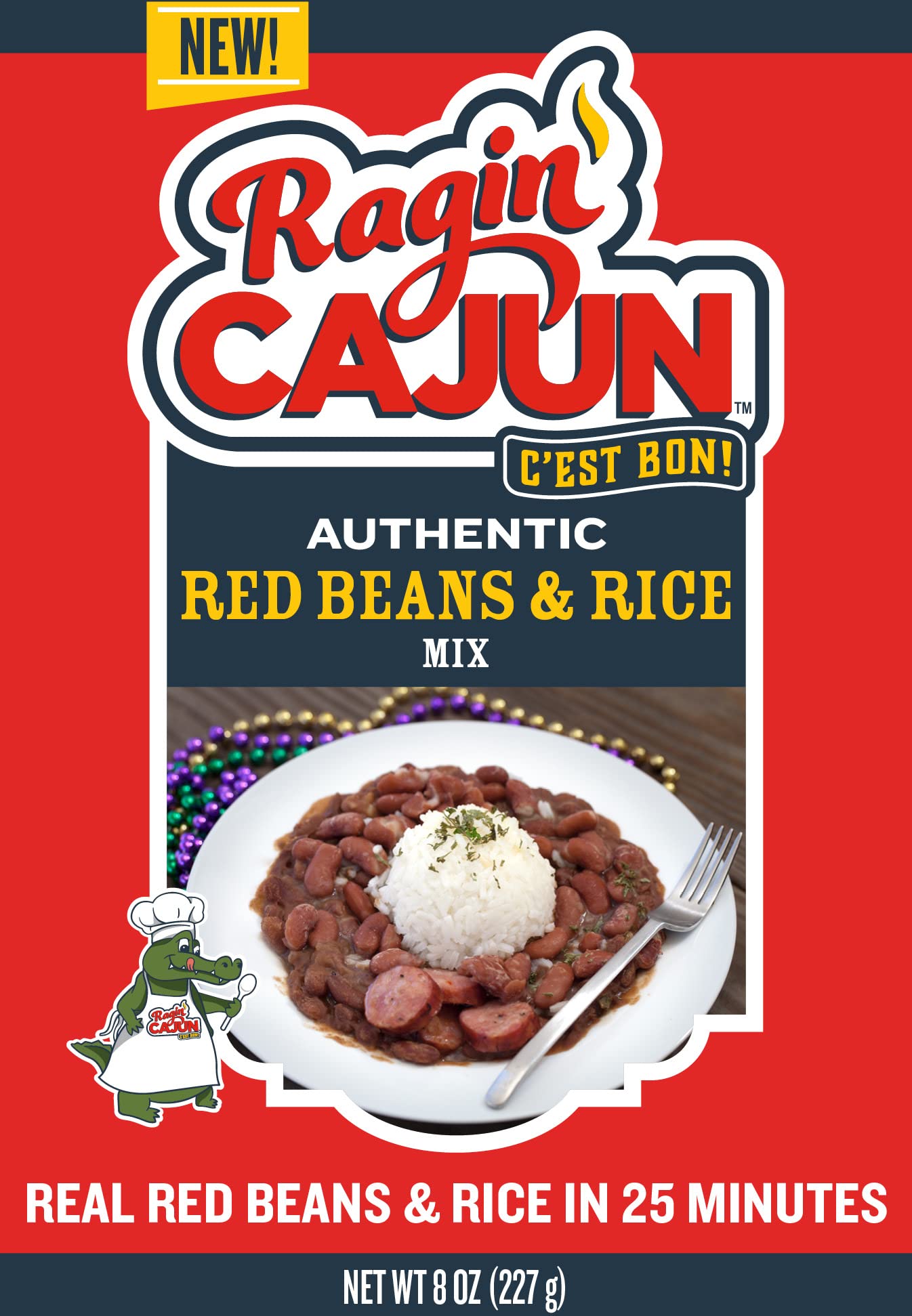 Ragin Cajun Fixins Red Beans and Rice, 8oz Pack of 6