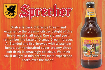 Sprecher Craft Soda, Hand Crafted, Fire-Brewed, 16oz Glass Bottles, 12 Pack