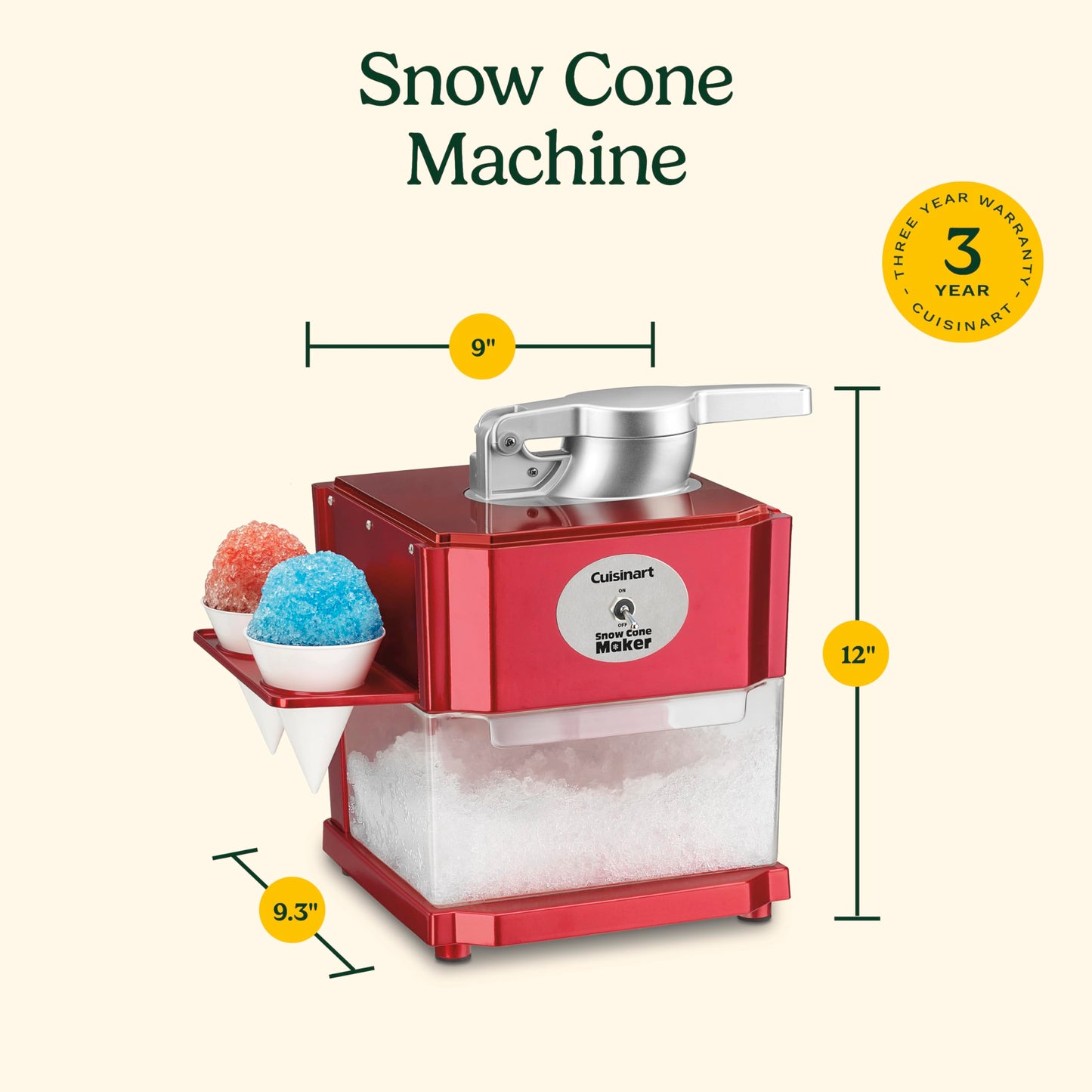 Cuisinart Snow Cone Maker Scm-10P1