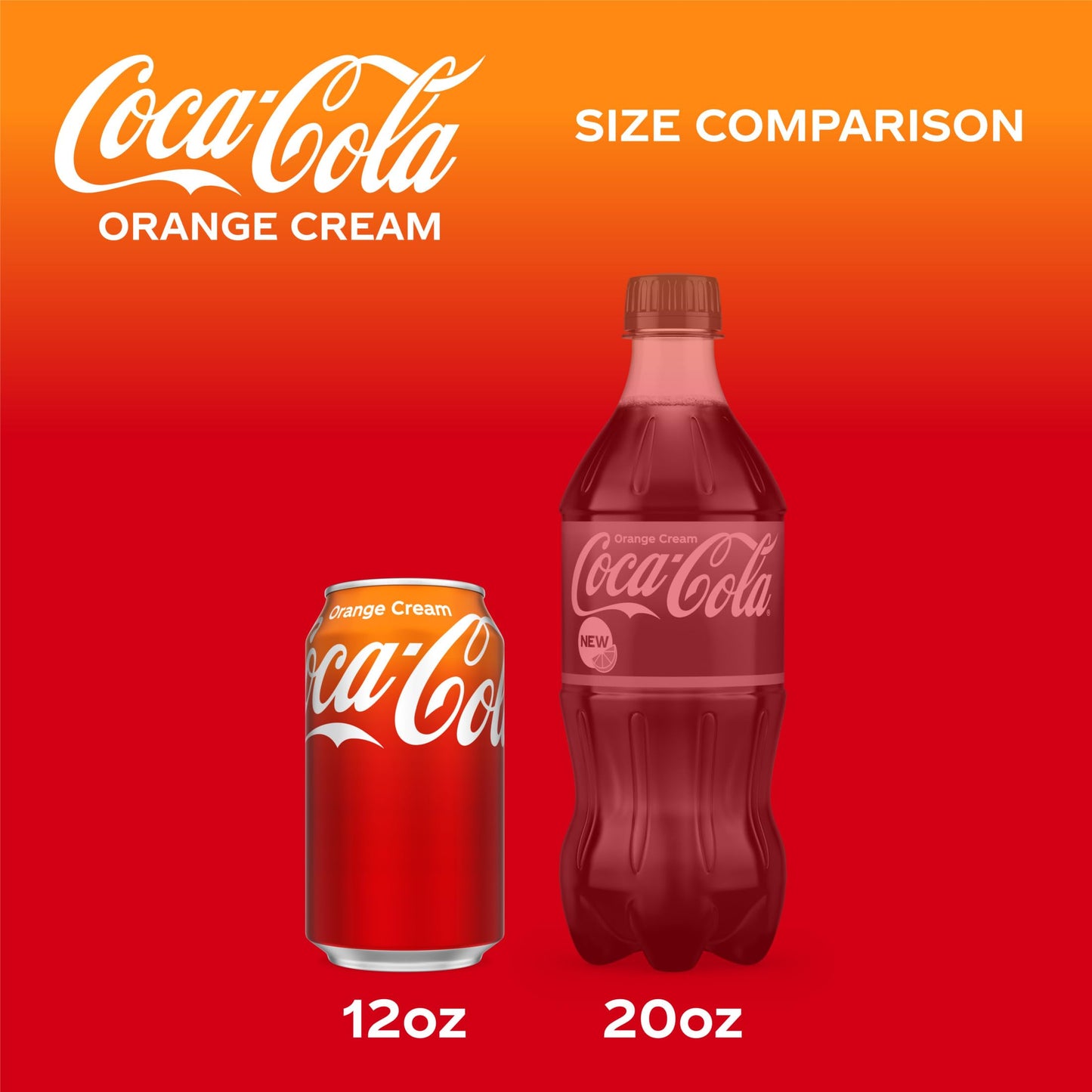 Coca-Cola Coke Orange Cream Soda, 12oz Cans, 12 Pack, Model 049000558845
