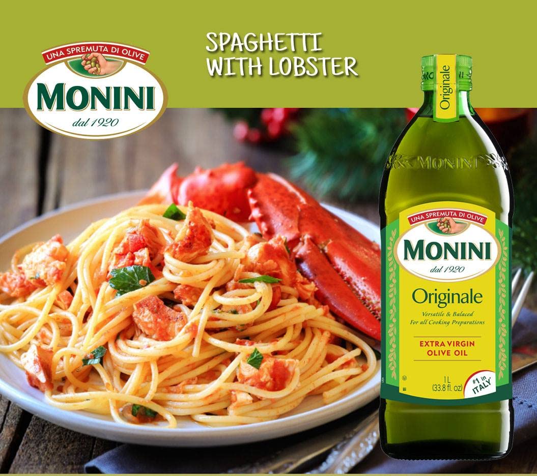 Monini Premium Extra Virgin Olive Oil, Originale Versatile & Balanced, 101.4oz (3L) Tin Can