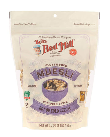 Bob s Red Mill Gluten Free Muesli Cereal, 16 OZ (Pack of 2)