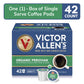 Victor Allens Coffee Organic Peruvian Medium Roast Coffee Pods, 42 Count, Compatible with Keurig K-Cup malt-inspired, Brown
