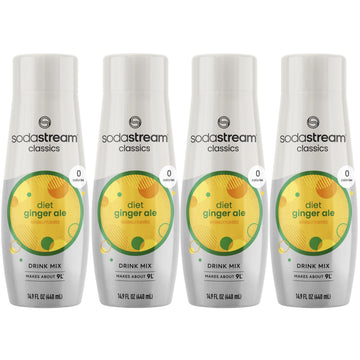 SodaStream Diet Ginger Ale, 4-Pack, 14.9 FL Oz Each, Model 1100913011