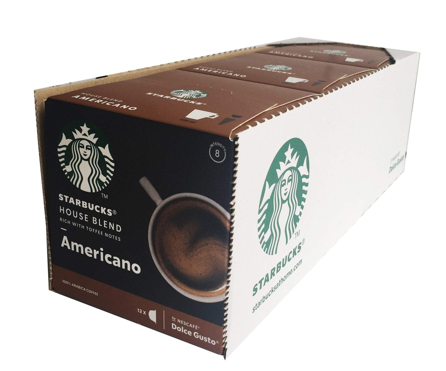 Nescafe Dolce Gusto Starbucks House Blend Americano X 3 Boxes (36 Capsules) 36 Drinks