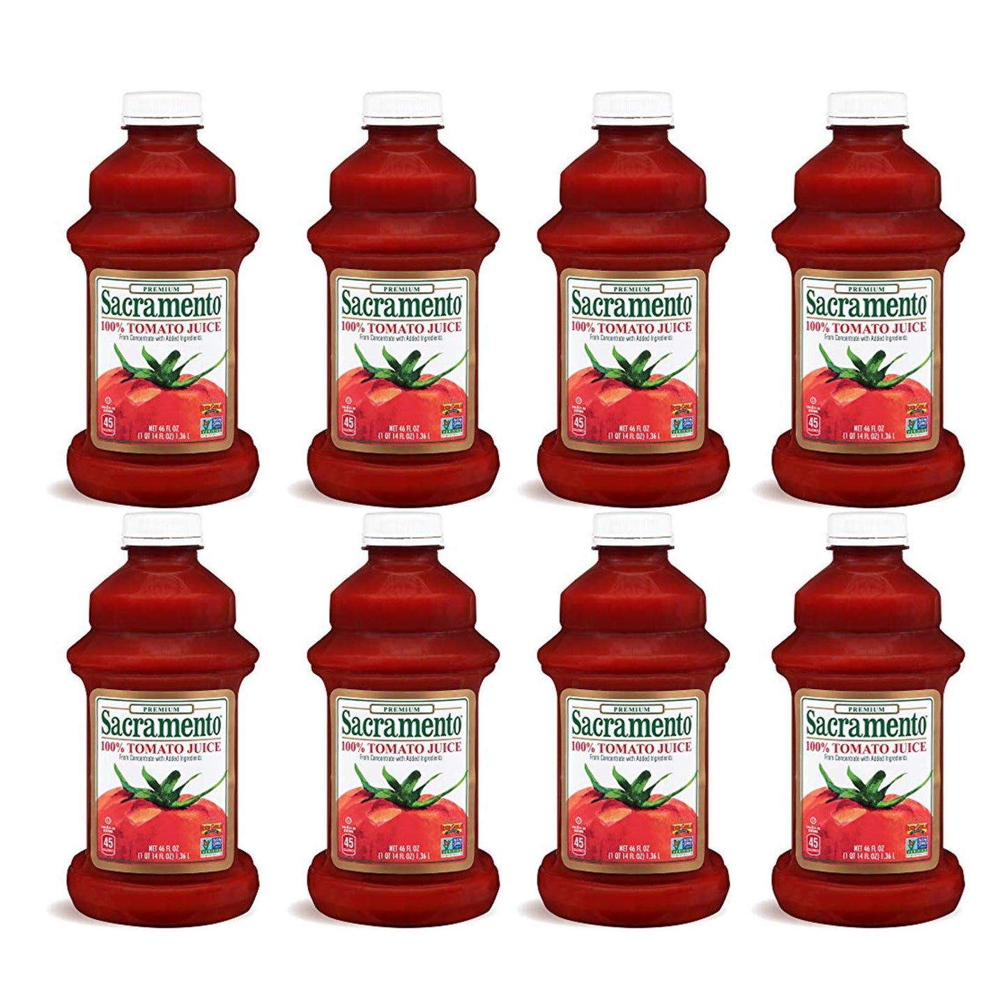 Sacramento Tomato Juice, 46oz Bottle (Pack of 8)