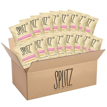 SPLITZ Split Pea Crisps Himalayan Pink Salt (1.5oz) 16ct Plant-Based, Organic, Non-GMO, Vegan, Gluten-Free, Superfoods, Healthy