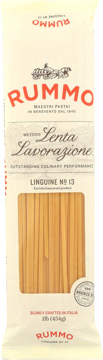 Rummo Linguine Pasta No.13, 16 Ounce, Always Al Dente, Plastic Packaging